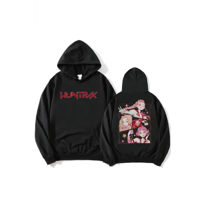 Siyah KPop Demon Hunters Saja Boys Derpy TigerModa Film Baskıl