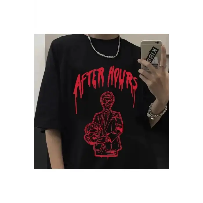 Siyah Unisex After Hours Tişört