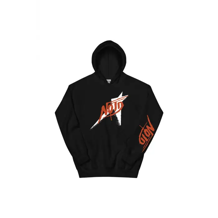Siyah Unisex NOTD Yıldız Kapüşonlular Grunge Moda Cep Kapşonlu Ele