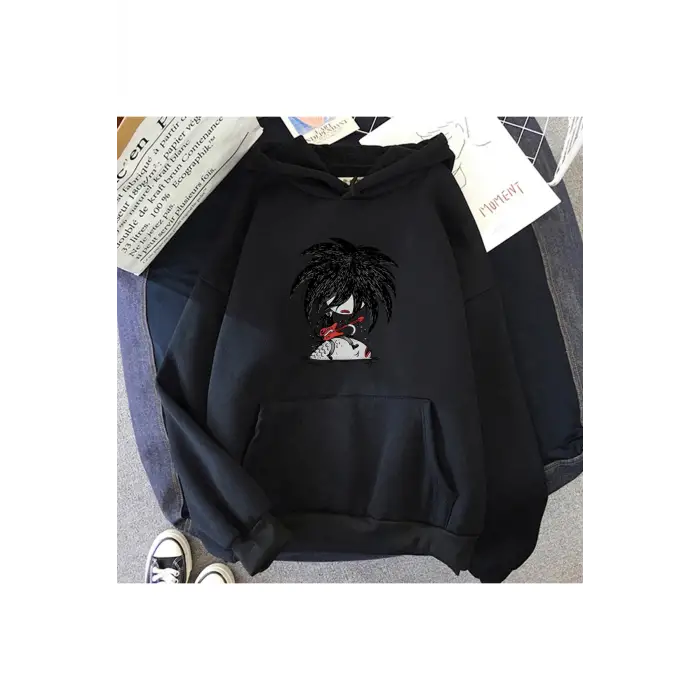 Siyah Unisex Tedavi Robert Smith karikatür rahatek gömlek baskı giysi Hip H