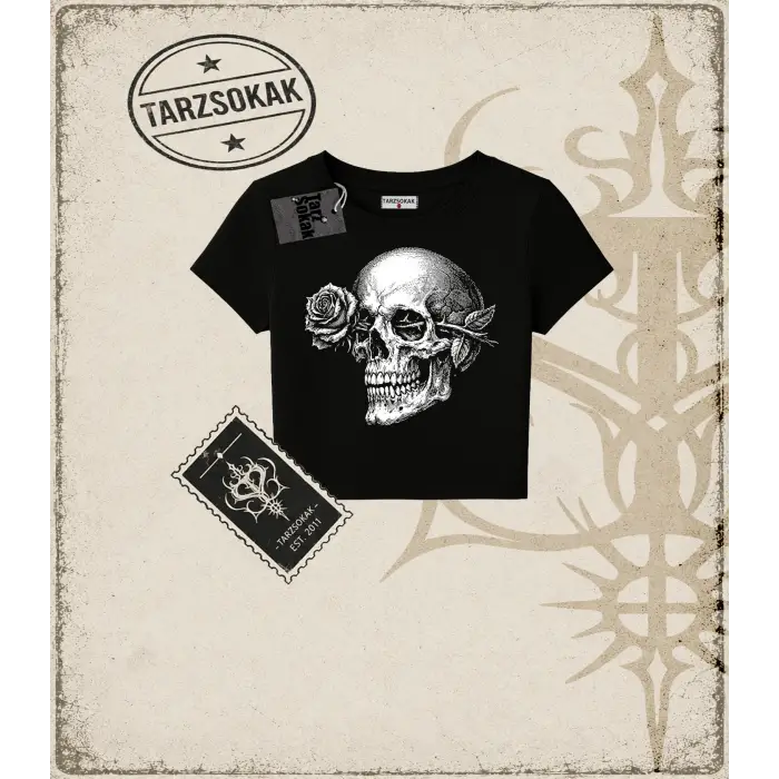 SKULL Kadın Baby Tee