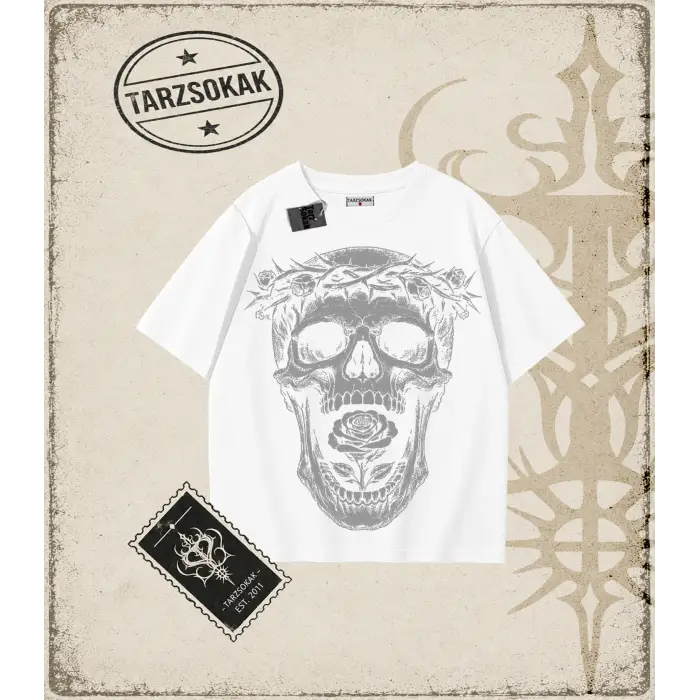 SKULL Oversize Unisex Tişört