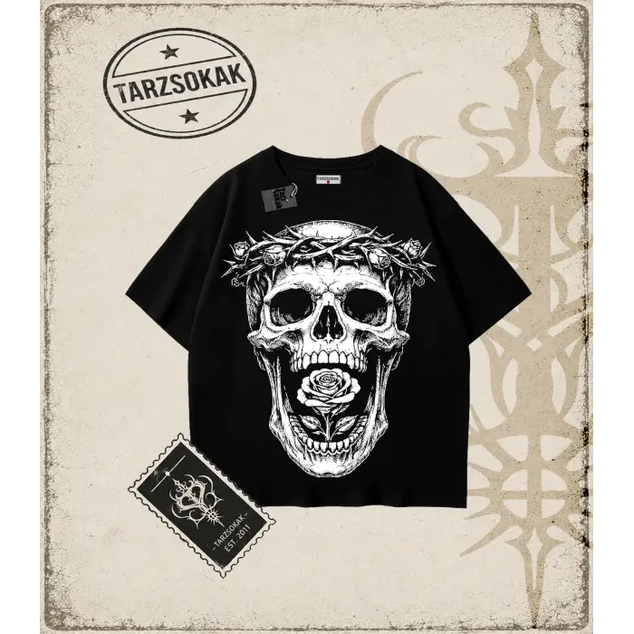 SKULL Oversize Unisex Tişört