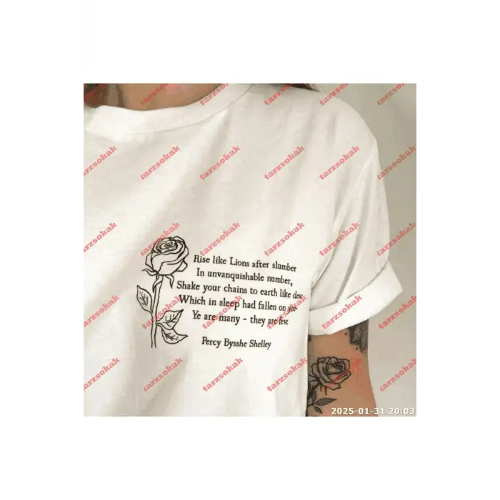 Slogan Unisex Yazılı Oversize Tshirt TWGWBR1