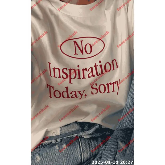 Slogan Unisex Yazılı Oversize Tshirt TWGWBR14
