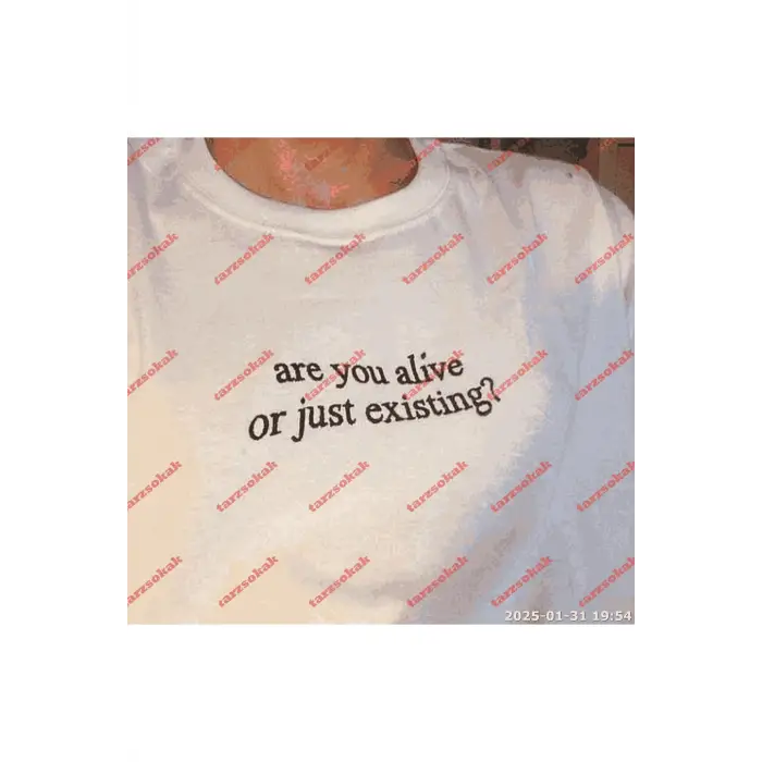Slogan Unisex Yazılı Oversize Tshirt TWGWBR18