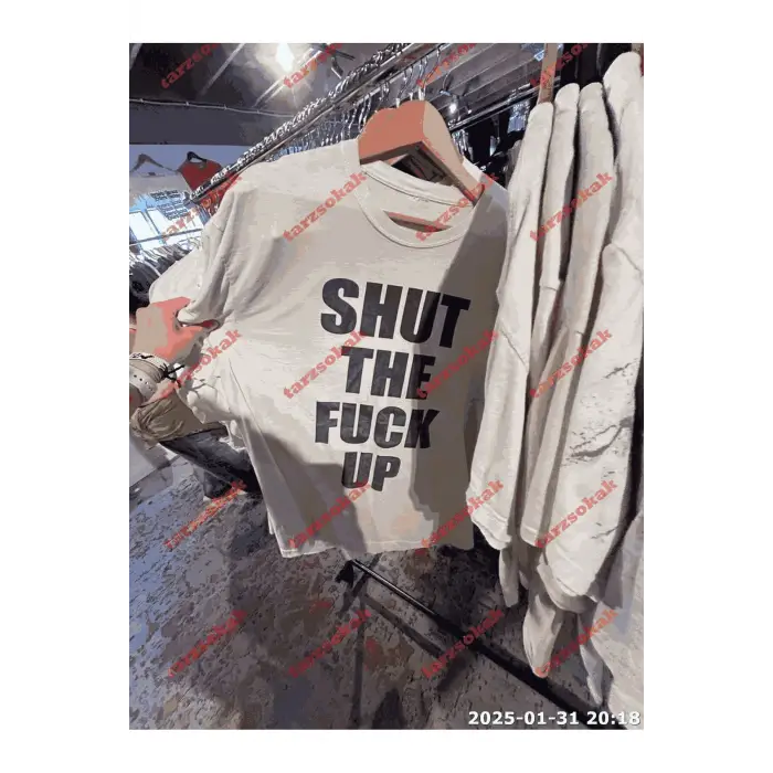 Slogan Unisex Yazılı Oversize Tshirt TWGWBR28