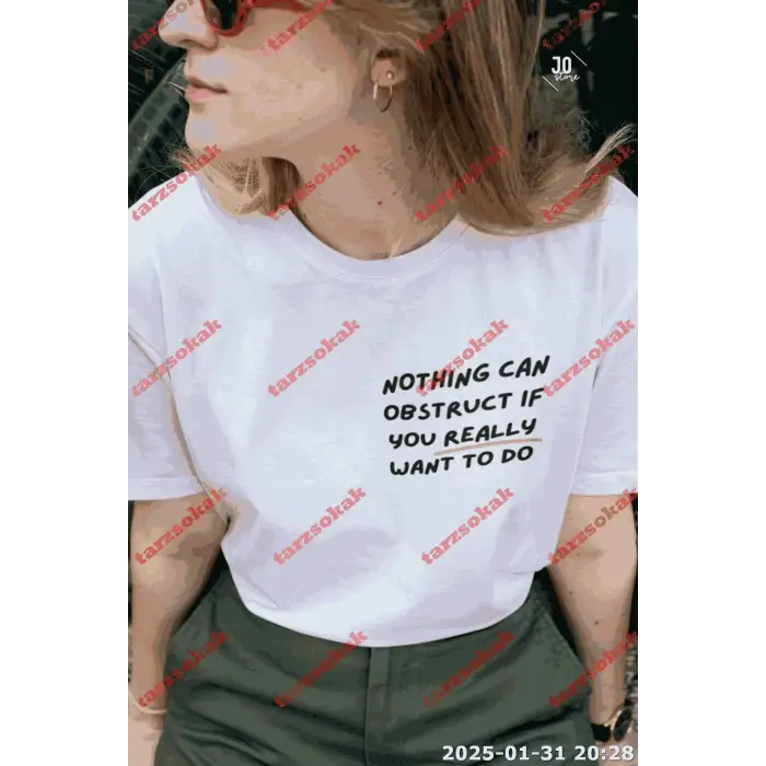 Slogan Unisex Yazılı Oversize Tshirt TWGWBR38