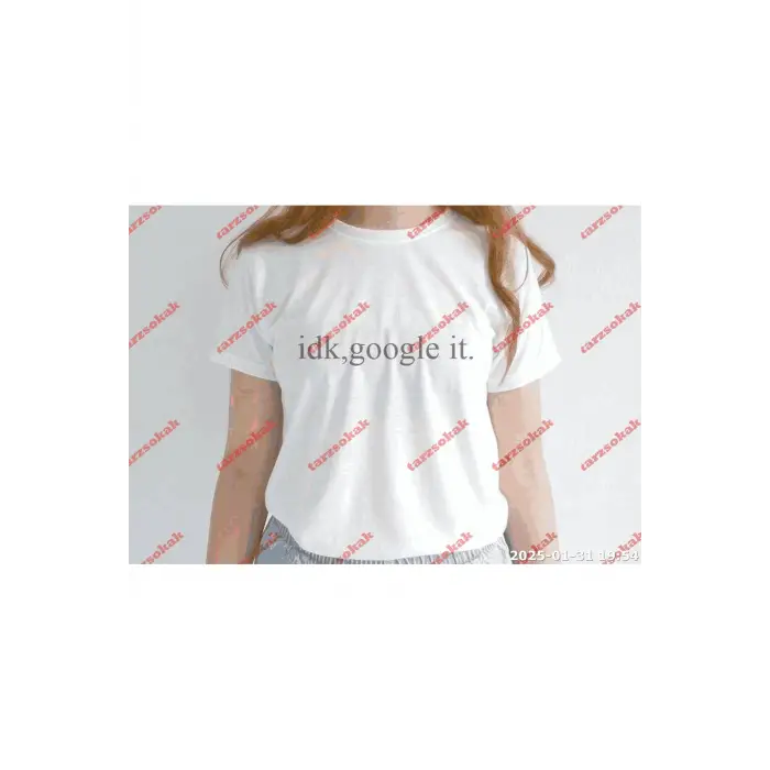 Slogan Unisex Yazılı Oversize Tshirt TWGWBR39