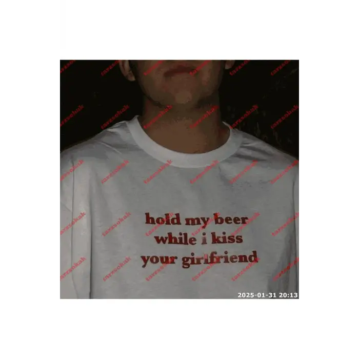 Slogan Unisex Yazılı Oversize Tshirt TWGWBR40