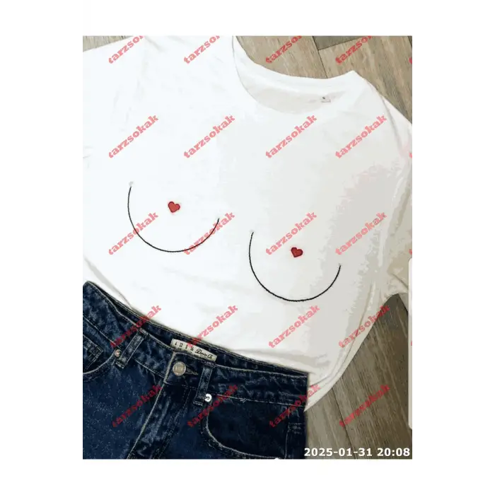 Slogan Unisex Yazılı Oversize Tshirt TWGWBR45
