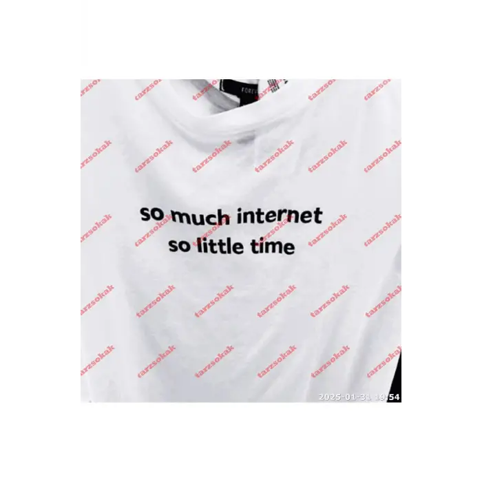 Slogan Unisex Yazılı Oversize Tshirt TWGWBR46