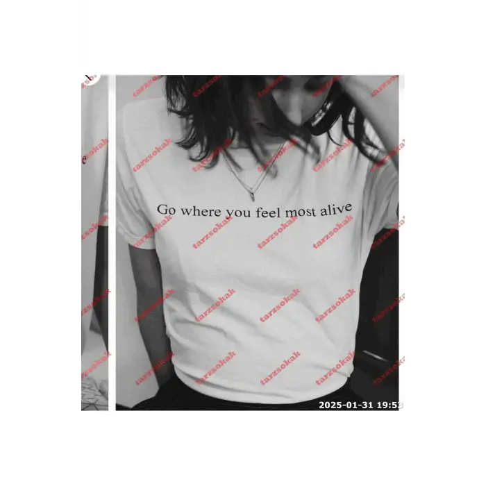 Slogan Unisex Yazılı Oversize Tshirt TWGWBR47