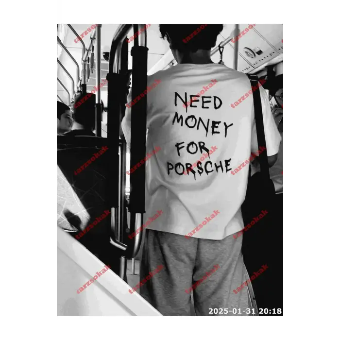 Slogan Unisex Yazılı Oversize Tshirt TWGWBR55