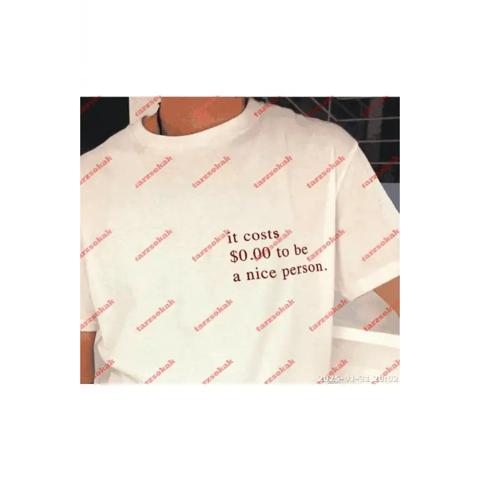 Slogan Unisex Yazılı Oversize Tshirt TWGWBR60