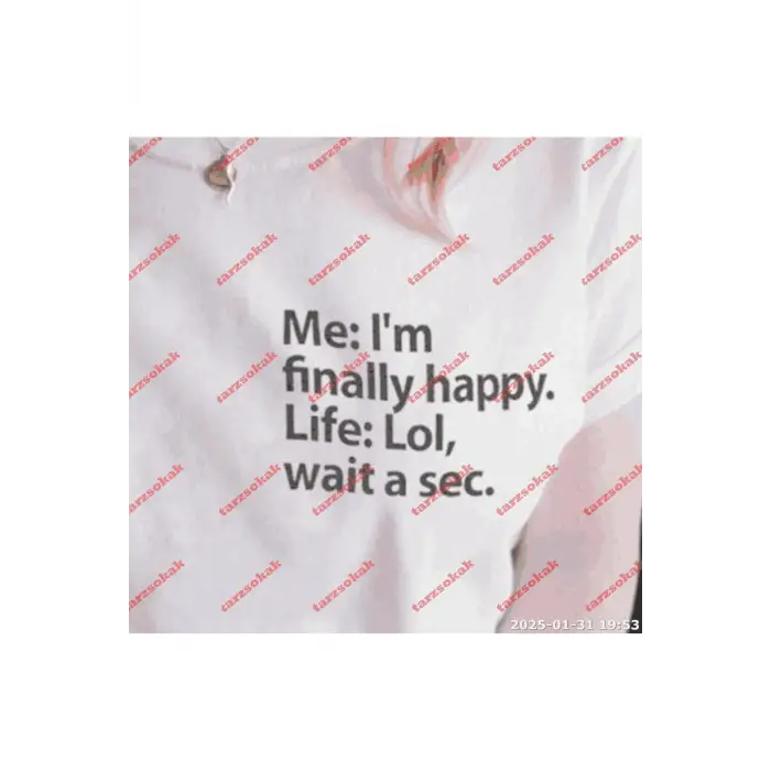 Slogan Unisex Yazılı Oversize Tshirt TWGWBR64