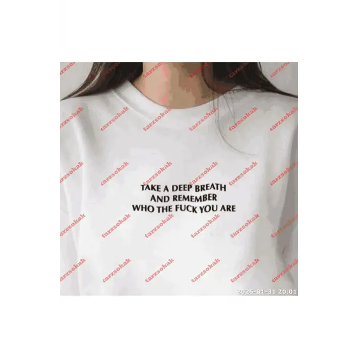 Slogan Unisex Yazılı Oversize Tshirt TWGWBR69