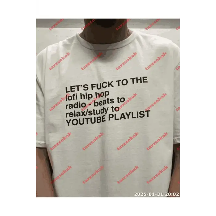 Slogan Unisex Yazılı Oversize Tshirt TWGWBR72