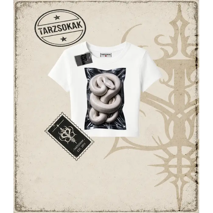 SNAKE Kadın Baby Tee