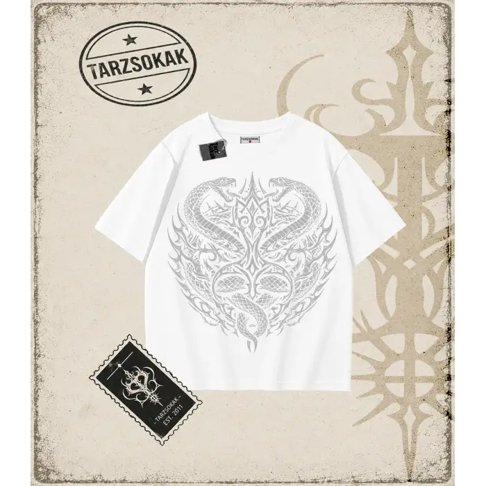 SNAKE   Oversize Unisex Tişört