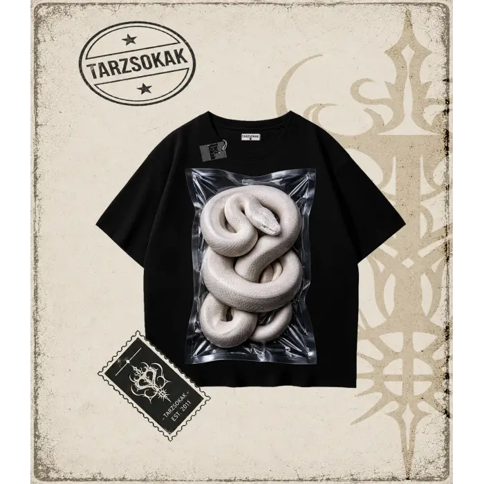 SNAKE Oversize Unisex Tişört
