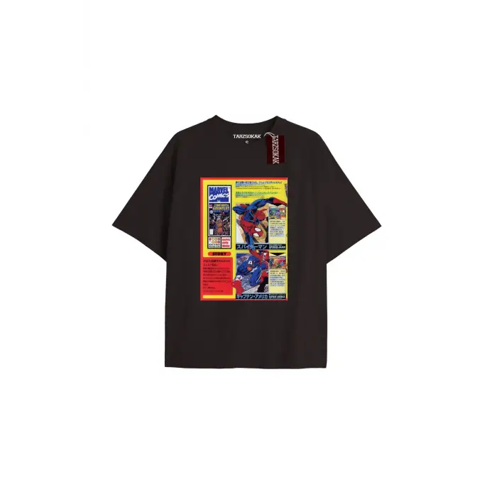 Spider-Man Gazete baskı Model No Way Home Tshirt