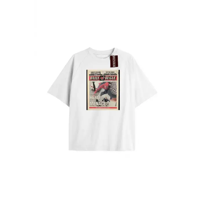 Spider-Man Gazete baskı Model No Way Home Tshirt