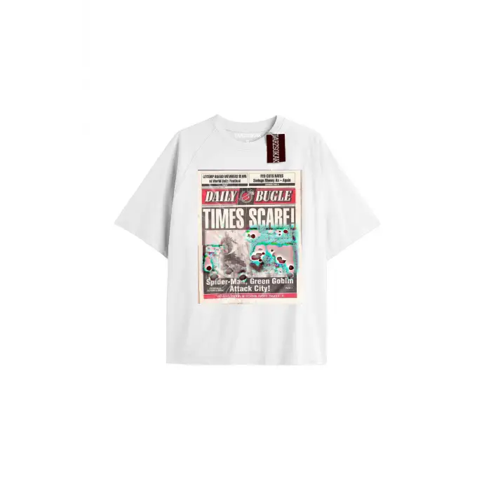 Spider-Man Gazete baskı Model No Way Home Tshirt
