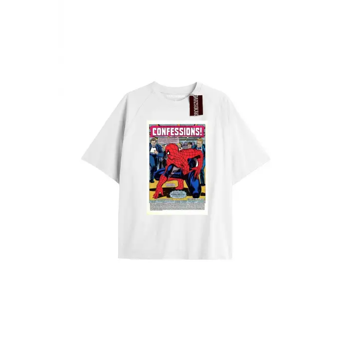 Spider-Man Gazete baskı Model No Way Home Tshirt