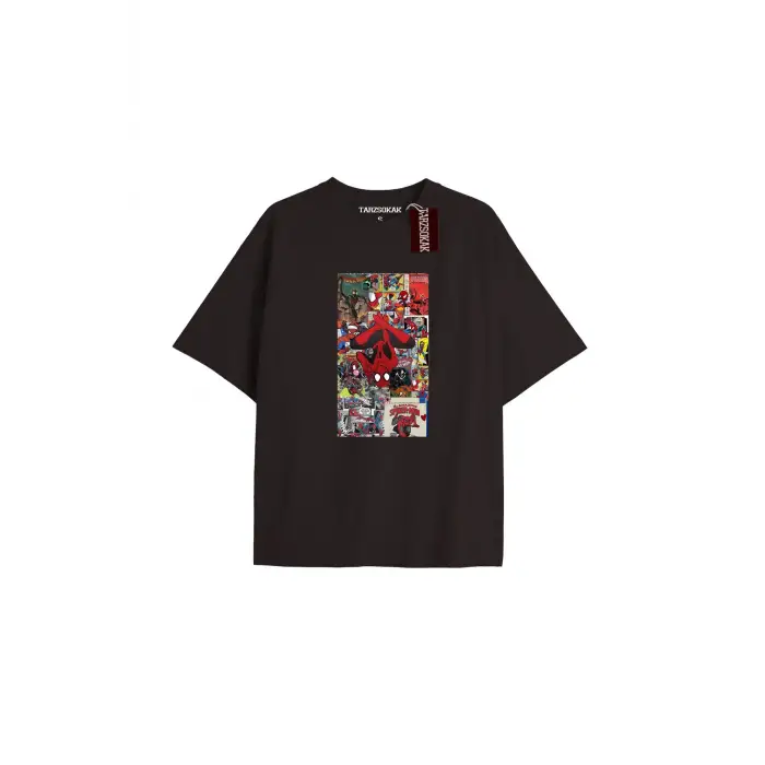 Spider-Man Gazete baskı Model No Way Home Tshirt