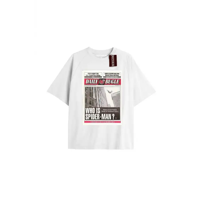 Spider-Man Gazete baskı Model No Way Home Tshirt