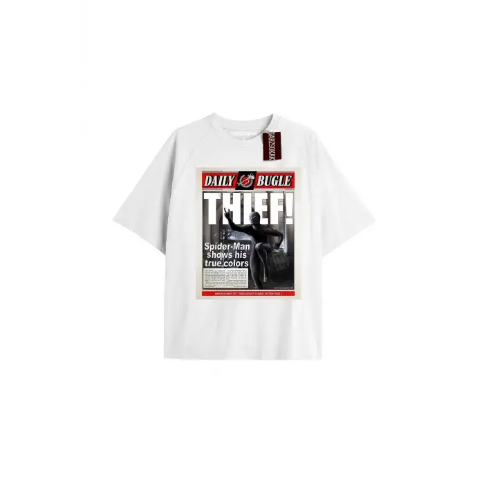 Spider-Man Gazete baskı Model No Way Home Tshirt