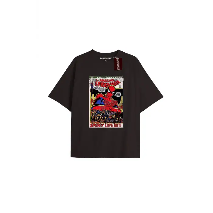 Spider-Man Gazete baskı Model No Way Home Tshirt
