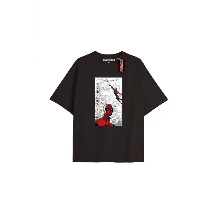 Spider-Man Gazete baskı Model No Way Home Tshirt