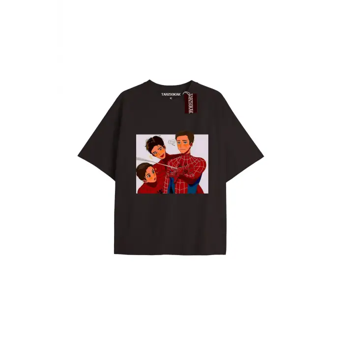 Spider-Man Gazete baskı Model No Way Home Tshirt