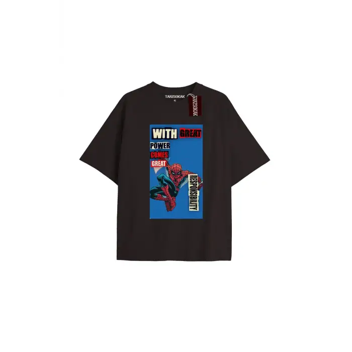 Spider-Man Gazete baskı Model No Way Home Tshirt