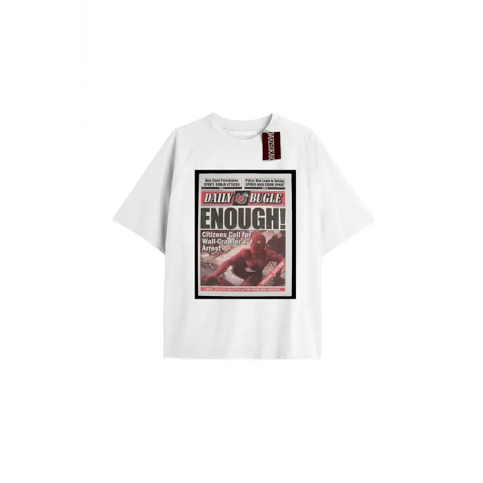 Spider-Man Gazete baskı Model No Way Home Tshirt