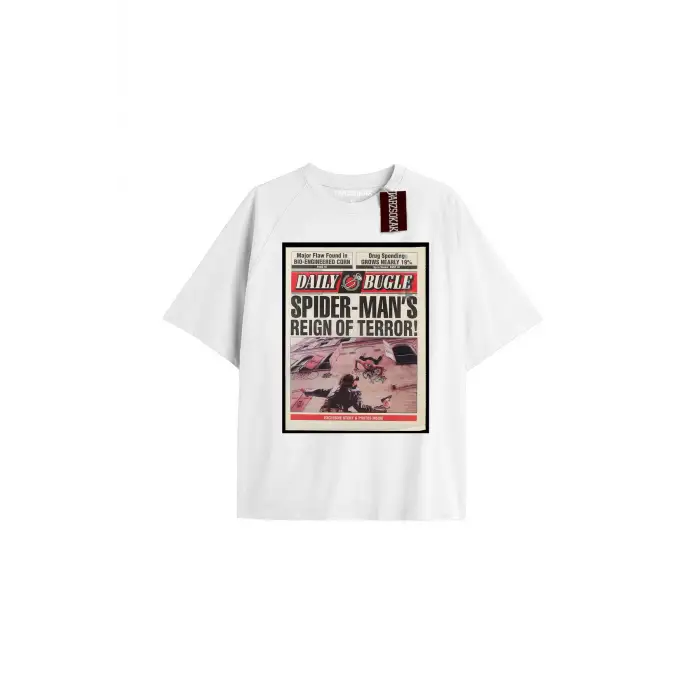 Spider-Man Gazete baskı Model No Way Home Tshirt