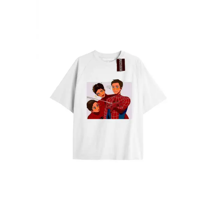 Spider-Man Gazete baskı Model No Way Home Tshirt