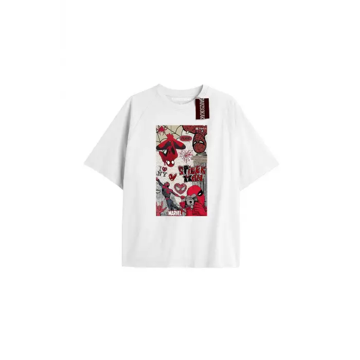 Spider-Man Gazete baskı Model No Way Home Tshirt