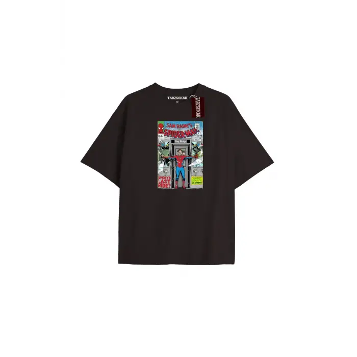 Spider-Man Gazete baskı Model No Way Home Tshirt