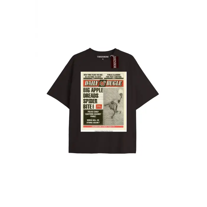 Spider-Man Gazete baskı Model No Way Home Tshirt