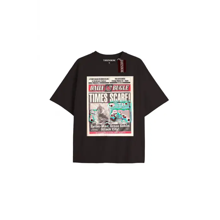 Spider-Man Gazete baskı Model No Way Home Tshirt