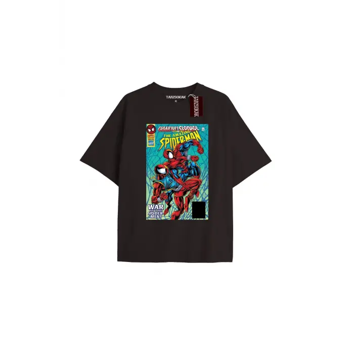 Spider-Man Gazete baskı Model No Way Home Tshirt