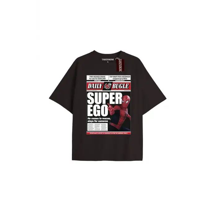 Spider-Man Gazete baskı Model No Way Home Tshirt