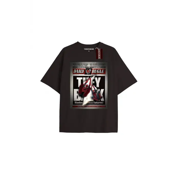 Spider-Man Gazete baskı Model No Way Home Tshirt