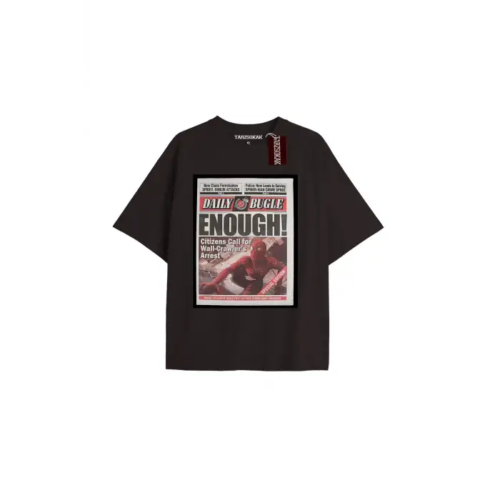 Spider-Man Gazete baskı Model No Way Home Tshirt