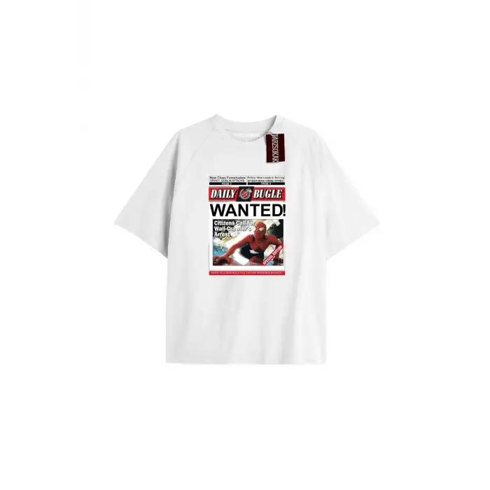 Spider-Man Gazete baskı Model No Way Home Tshirt