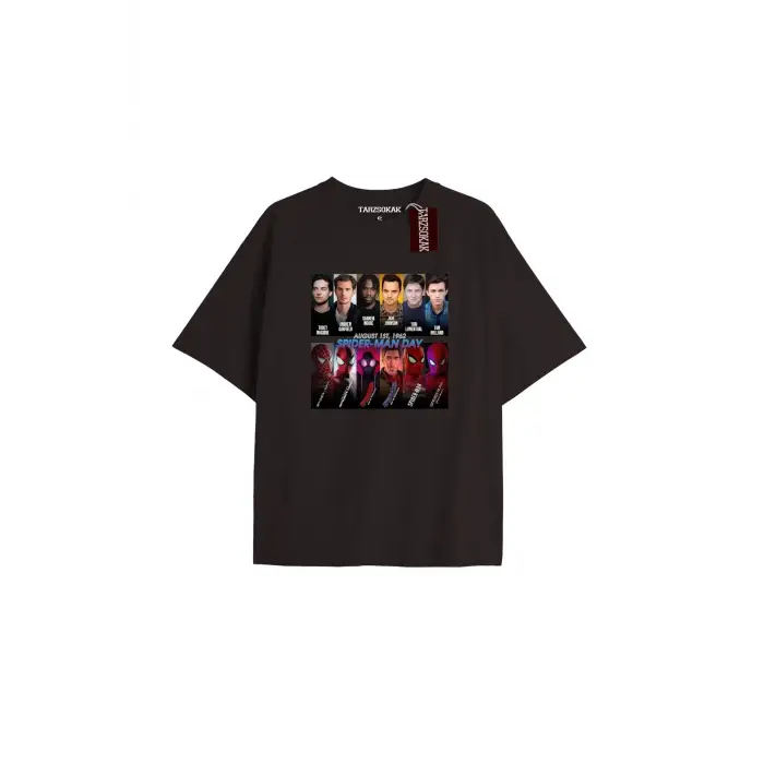 Spider-Man Gazete baskı Model No Way Home Tshirt