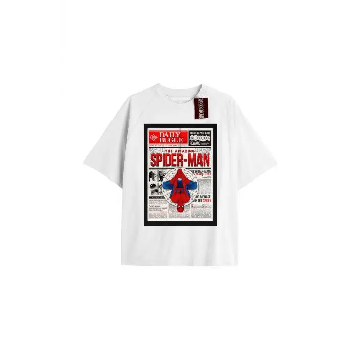 Spider-Man Gazete baskı Model No Way Home Tshirt